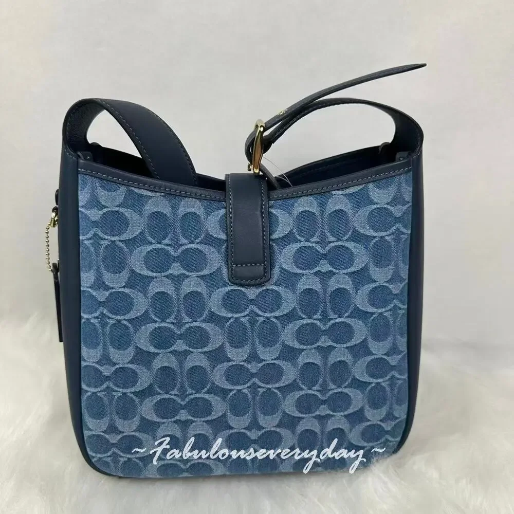 Coach Hadley Convertible Crossbody Bag in Signature Denim/Gold/Indigo CDB98 NWT